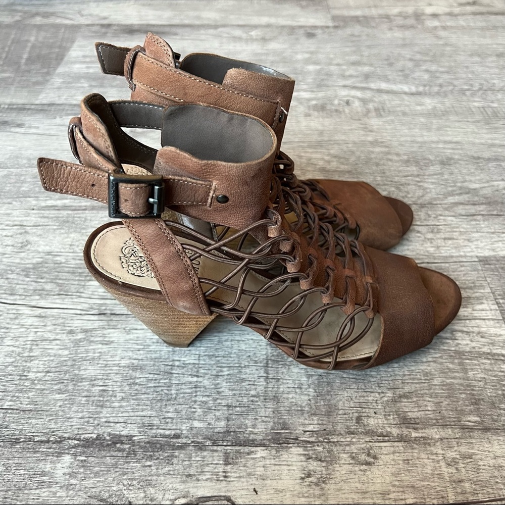 Vince Camuto Heels Sandals Brown